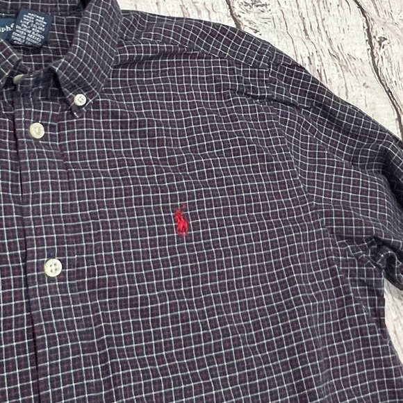 Polo Ralph Lauren Boys Kids Plaid Button Down Casual Dress Shirt - Picture 6 of 8
